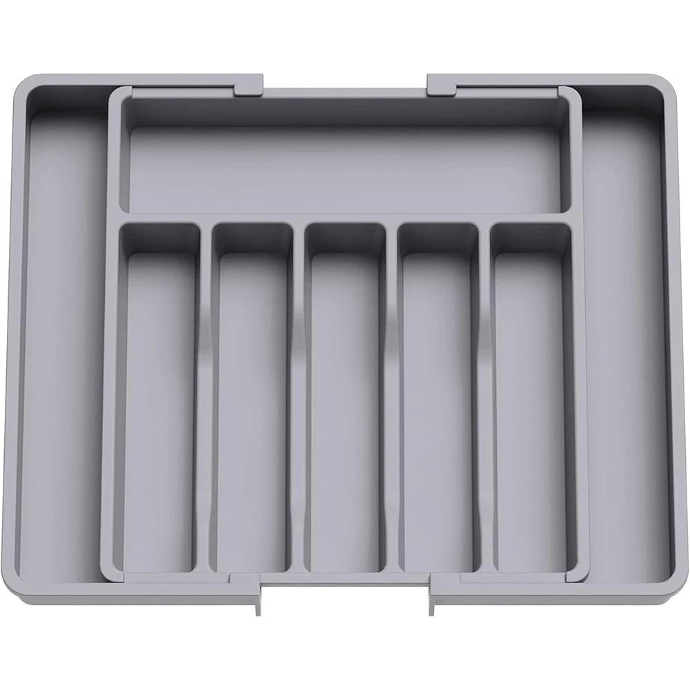 Expandable Cutlery Organizer Tray Adjustable Kitchen Drawer Silverware Holder 2