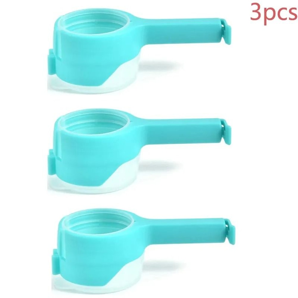 Food Bag Sealing Clip With Pour Spout Airtight Snack Storage Clamp 17
