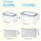 Fridge Food Storage Containers With Strainer Fresh Produce Organizer Set 2