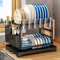 Multifunction Dish Drying Rack Bowl And Chopsticks Kitchen Storage Organizer 6