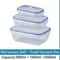 Vacuum Food Storage Container Airtight Fridge Organizer Microwave Safe Box 9
