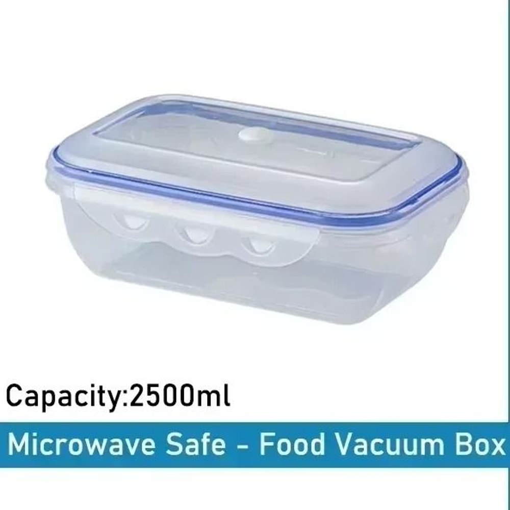 Vacuum Food Storage Container Airtight Fridge Organizer Microwave Safe Box 4