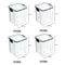 5 Piece Airtight Kitchen Storage Containers Stackable Grain Organizer Set 9