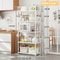 Multilayer Kitchen Storage Shelf Microwave Oven Rack Organizer 8