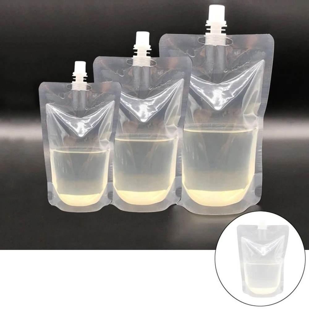 Reusable Drink Pouches With Spout Portable Juice Storage Bags 16
