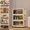 Foldable Storage Cabinet Large Capacity Dustproof Wardrobe Organizer 3