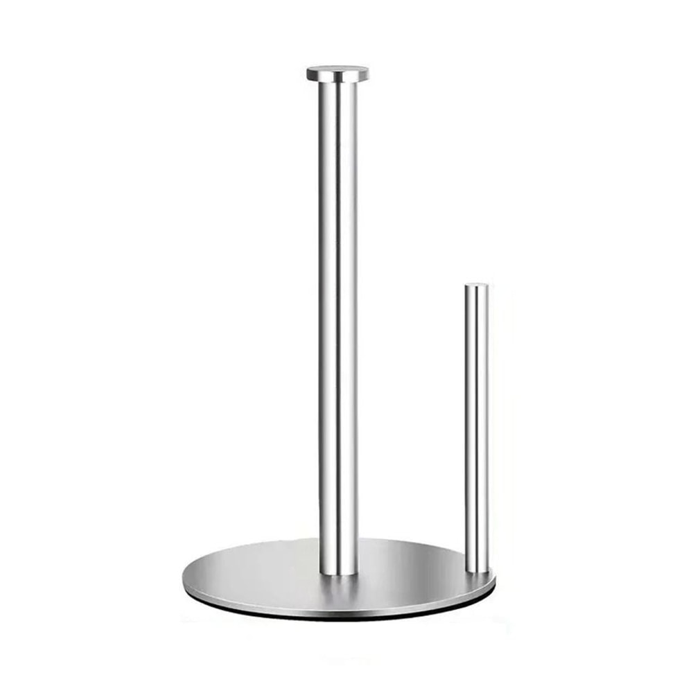 Stainless Steel Paper Towel Holder Countertop With Weighted Base 2