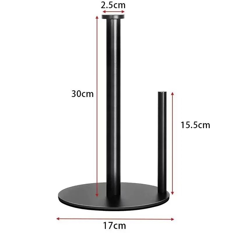 Stainless Steel Paper Towel Holder Countertop With Weighted Base 3