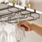 Under Cabinet Wine Glass Holder Hanging Stemware Rack 7