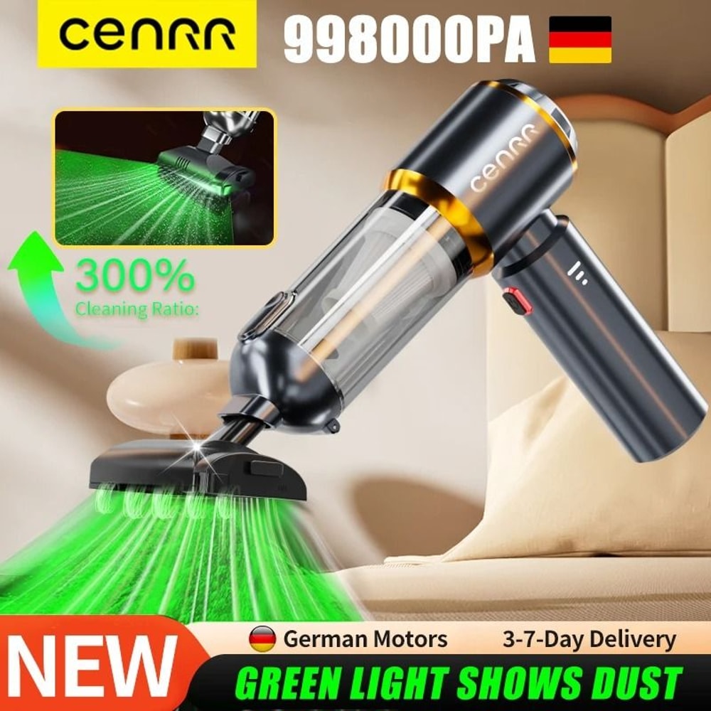Mini Cordless Car Vacuum Cleaner Powerful Handheld Blower Cleaner 0