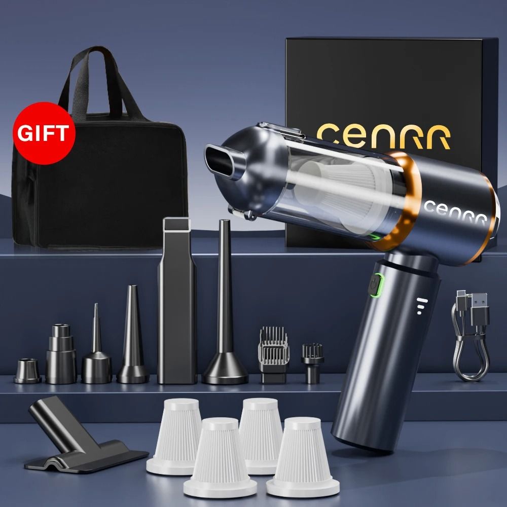 Mini Cordless Car Vacuum Cleaner Powerful Portable Handheld Blower 6