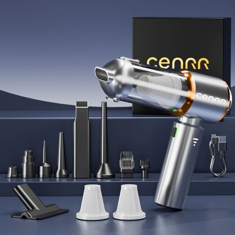 Mini Cordless Car Vacuum Cleaner Powerful Portable Handheld Blower 3