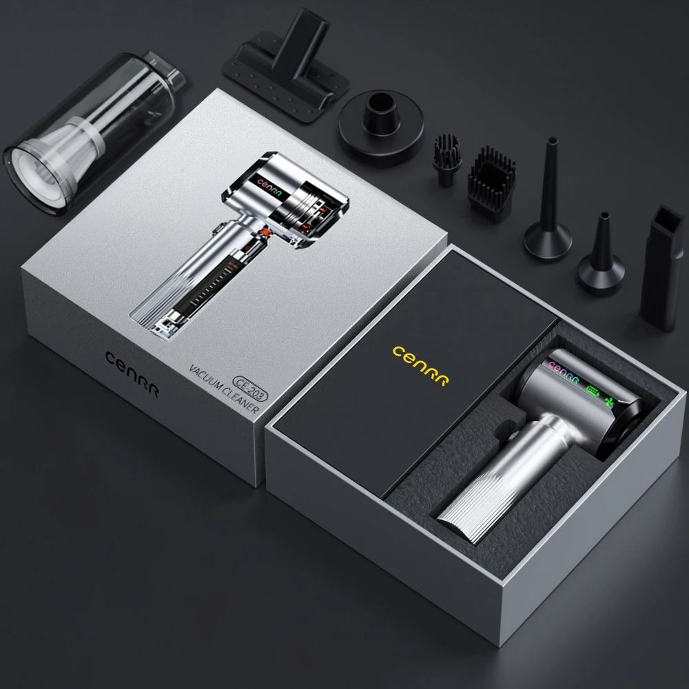 Compact Wireless Car Vacuum Cleaner Turbo Suction Handheld Cleaner 1