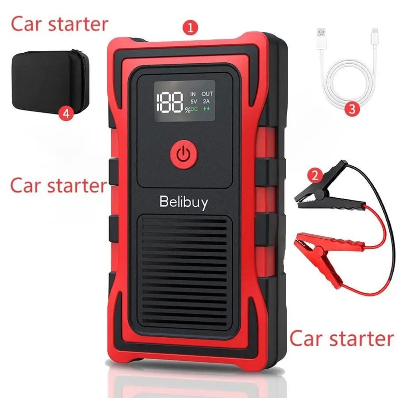 AutoRescue 4 In 1 Car Jump Starter Air Compressor Power Bank 5