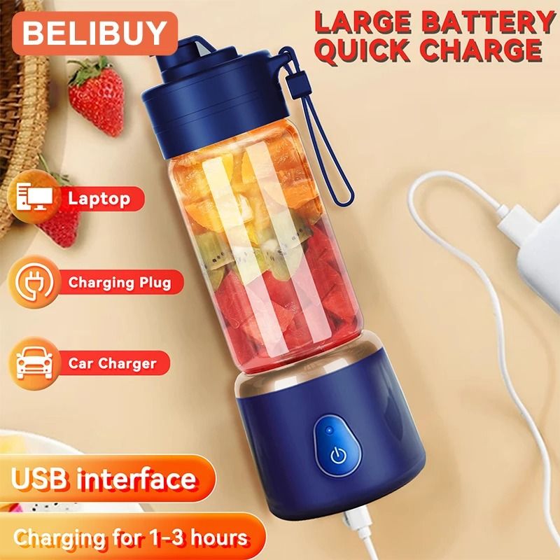 FreshSqueeze Portable Electric Juicer USB Mini Citrus Blender 7