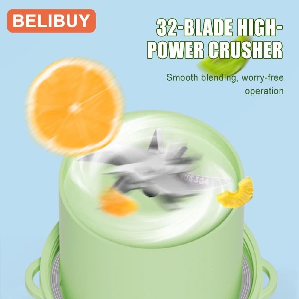 BlendGo Portable USB Juicer Blender 6 Blade Smoothie Maker 5