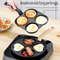 QuickFlip 4 Hole Omelette Pan Nonstick Egg Frying Pan 4