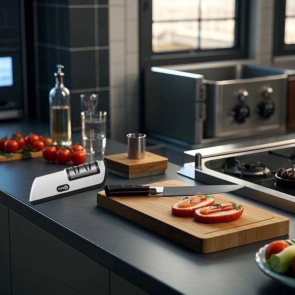 SharpEase Electric Knife Sharpener Automatic Kitchen Blade Tool 6