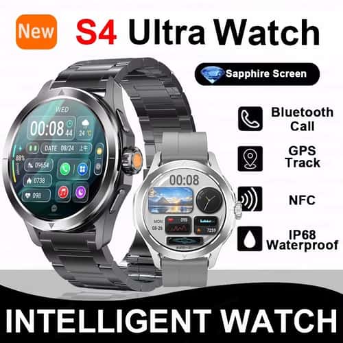 UltraTrack S4 AMOLED Smart Watch Outdoor GPS NFC Bluetooth Call