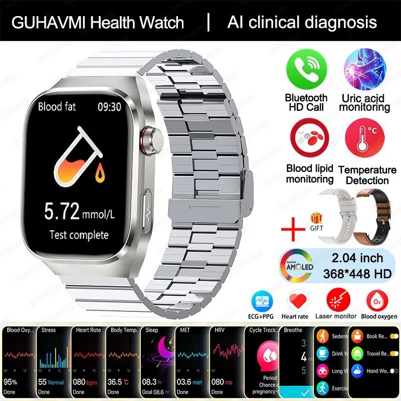 VitalSense Pro ECG Smart Watch Health Tracker Bluetooth Call 12