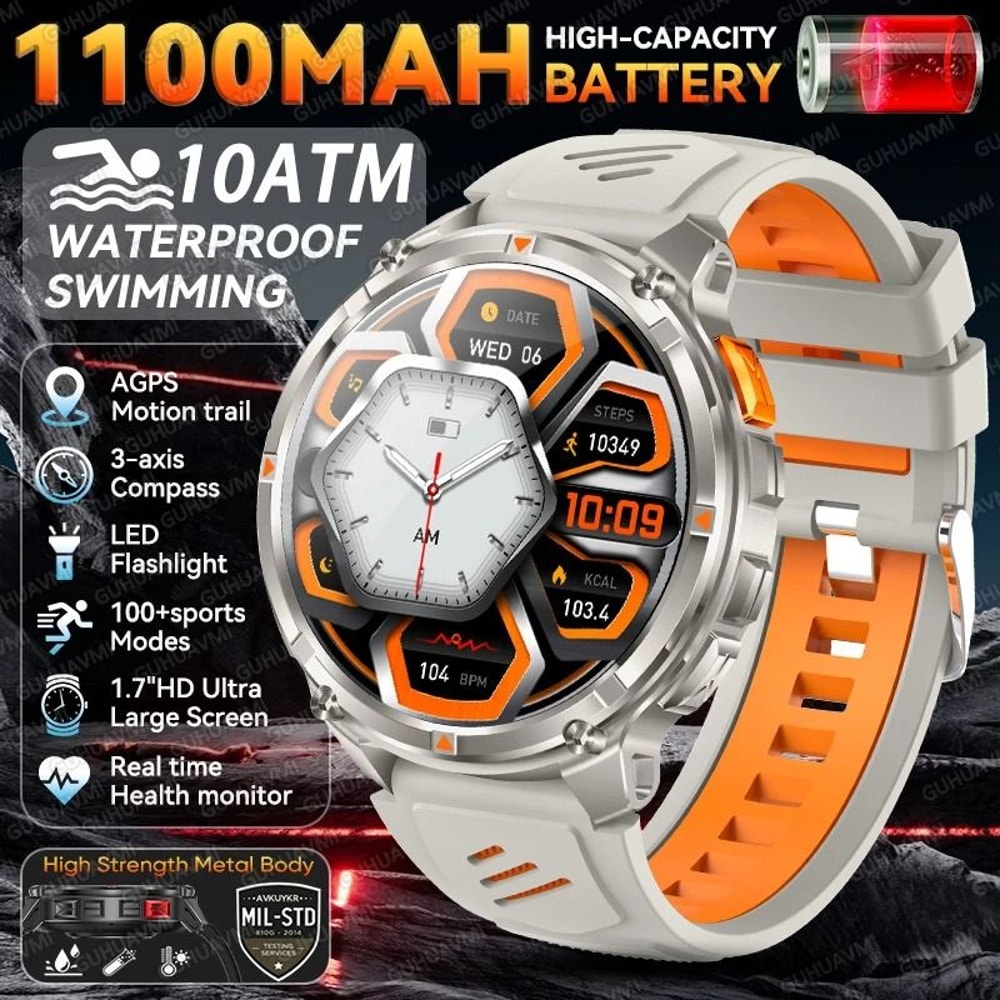 EnduroMax Pro GPS Smart Watch Rugged Waterproof Long Battery Sports Watch 6