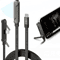 240W Fast Charging Cable With Foldable Phone Holder 2 In 1 Stand 2