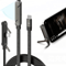 240W Fast Charging Cable With Foldable Phone Holder 2 In 1 Stand 2