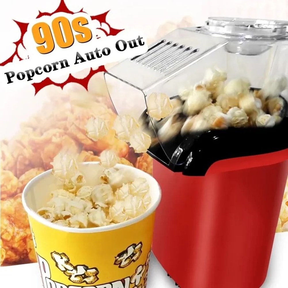 Electric Popcorn Maker Air Popcorn Popper Automatic Home Machine 4