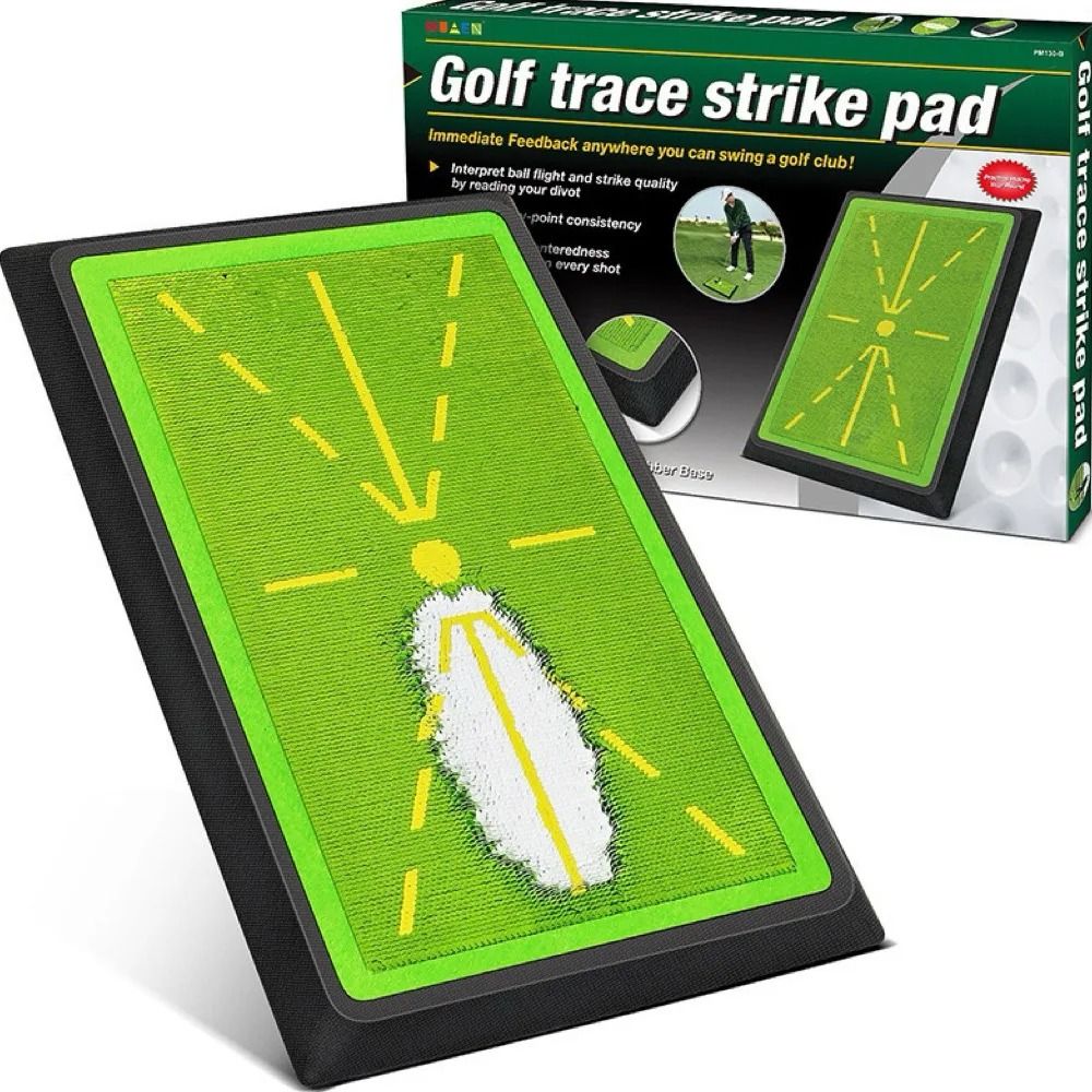 Golf Training Mat Swing Path Trainer Strike Feedback Practice Mat 0