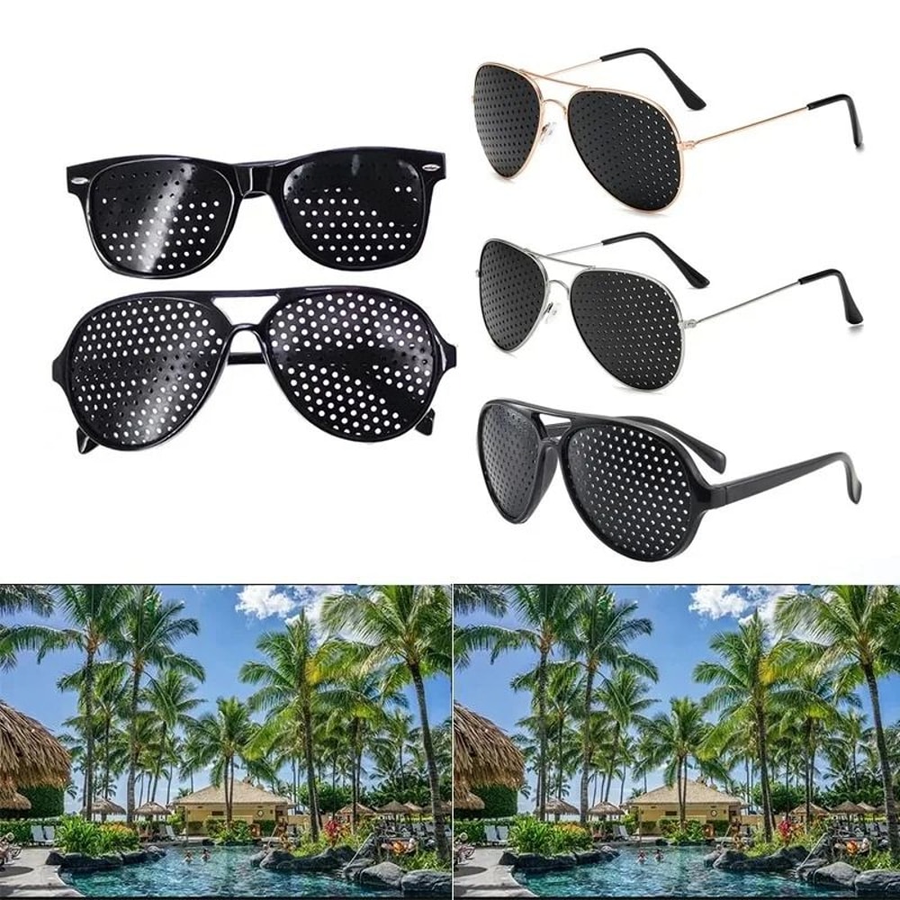 Pinhole Glasses Vision Training Eye Protection Anti Fatigue Glasses 16