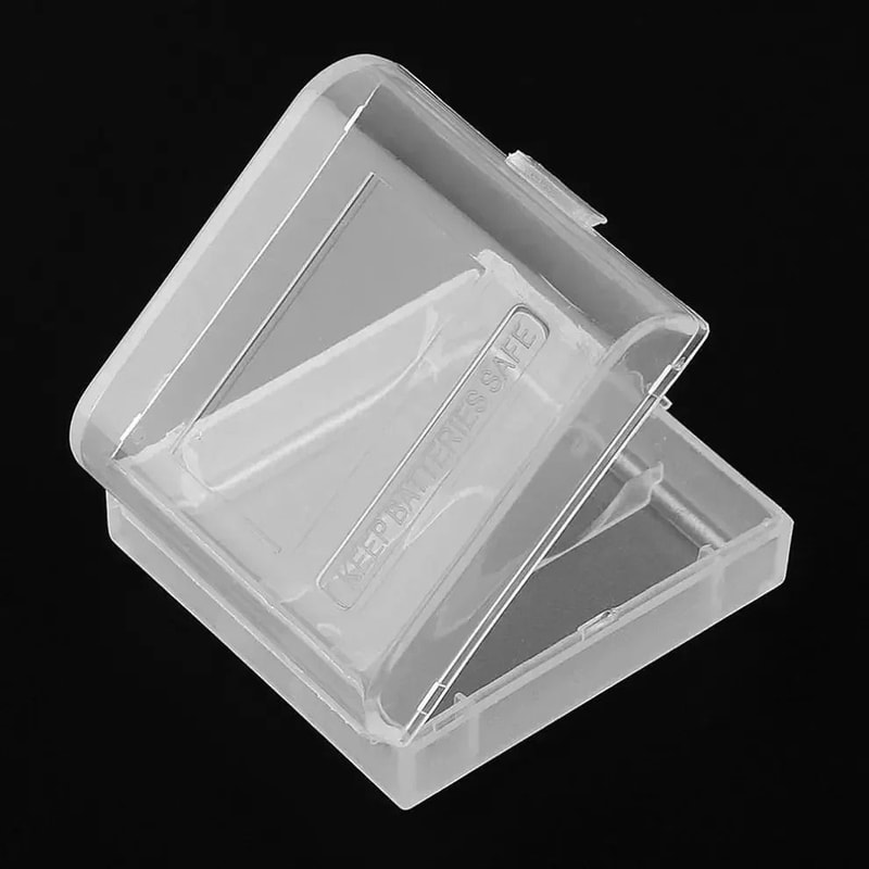 Transparent Battery Storage Box CR123 Battery Holder 16340 Battery Case 9