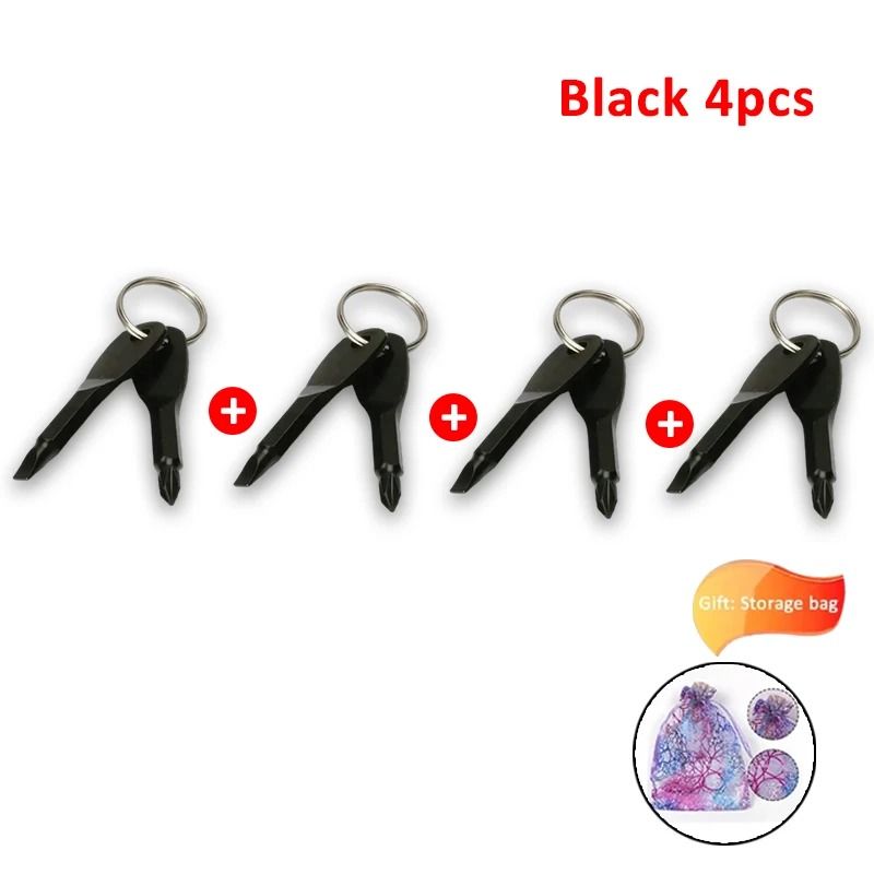 EDC Multi Tool Keychain Screwdriver Portable Outdoor Emergency Repair Tool 8