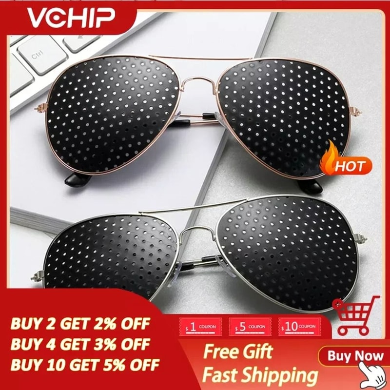 Pinhole Glasses Vision Improvement Eyewear Anti Myopia Eye Exercise Glasses 6