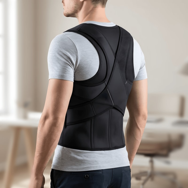 Back Posture Corrector Lumbar Spine Support Pain Relief Brace 0