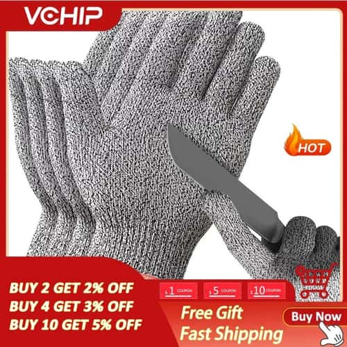 Level 5 Cut Resistant Safety Gloves for Kitchen Work and Industrial Protection