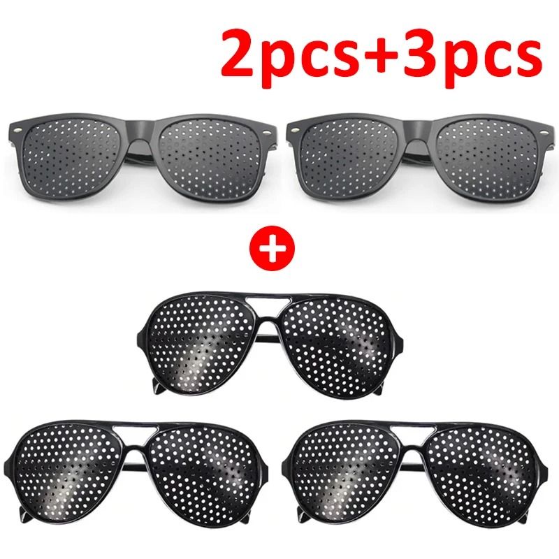 Pinhole Vision Correction Glasses For Eye Strain Relief And Focus Training 7
