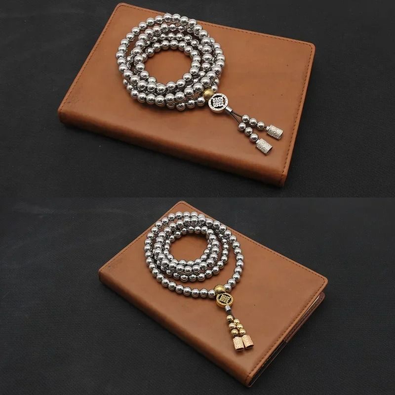 Titanium Bead Chain Necklace Durable EDC Outdoor Utility Accessory 11