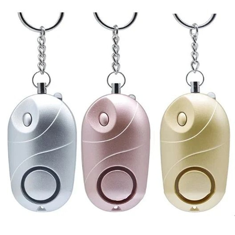Personal Safety Alarm Keychain With LED Flashlight For Emergency Protection 14