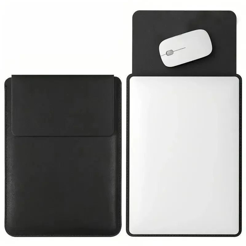 PU Leather Laptop Sleeve Case Slim Protective Cover For 14 To 16 Inch Devices 1