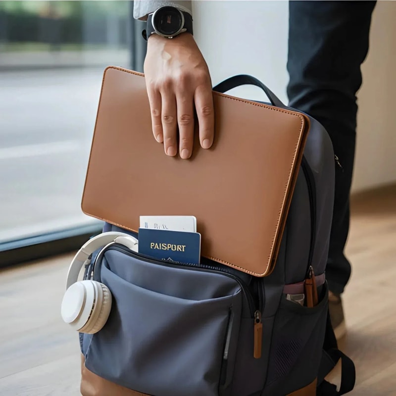 PU Leather Laptop Sleeve Case Slim Protective Cover For 14 To 16 Inch Devices 5