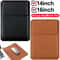PU Leather Laptop Sleeve Case Slim Protective Cover For 14 To 16 Inch Devices 6