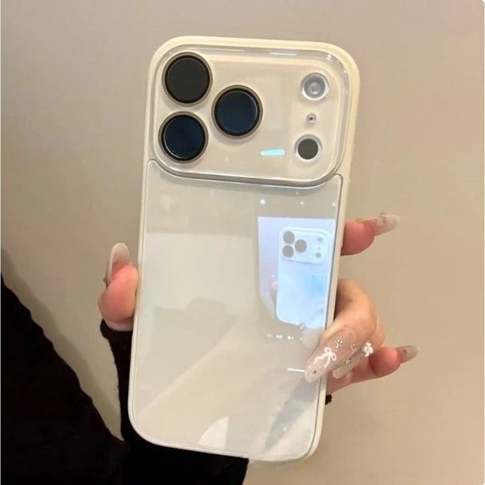 Luxury IPhone Tempered Glass Case Shockproof Hard Back With Camera Protection 9