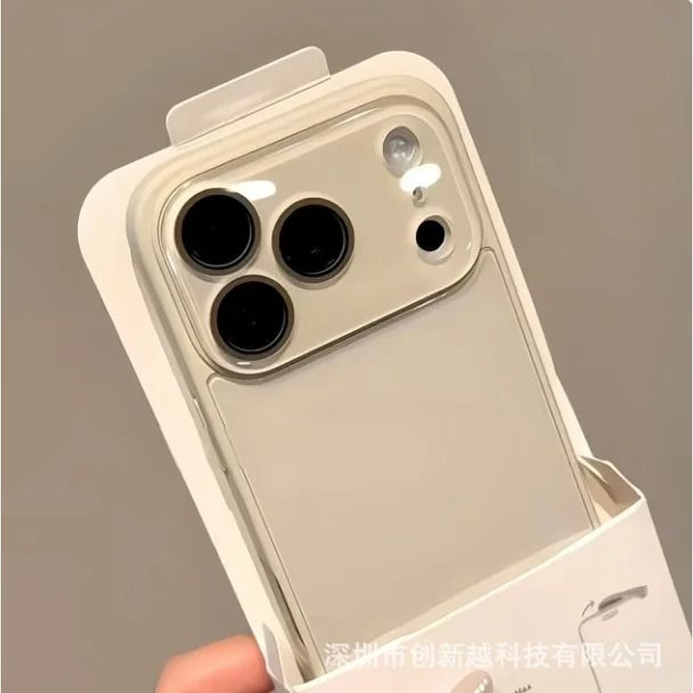 Luxury IPhone Tempered Glass Case Shockproof Hard Back With Camera Protection 5