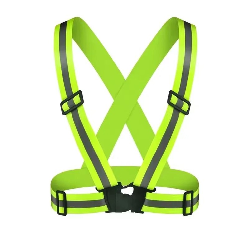 Adjustable Reflective Safety Vest Lightweight Night Visibility Running And Cycling Gear 1