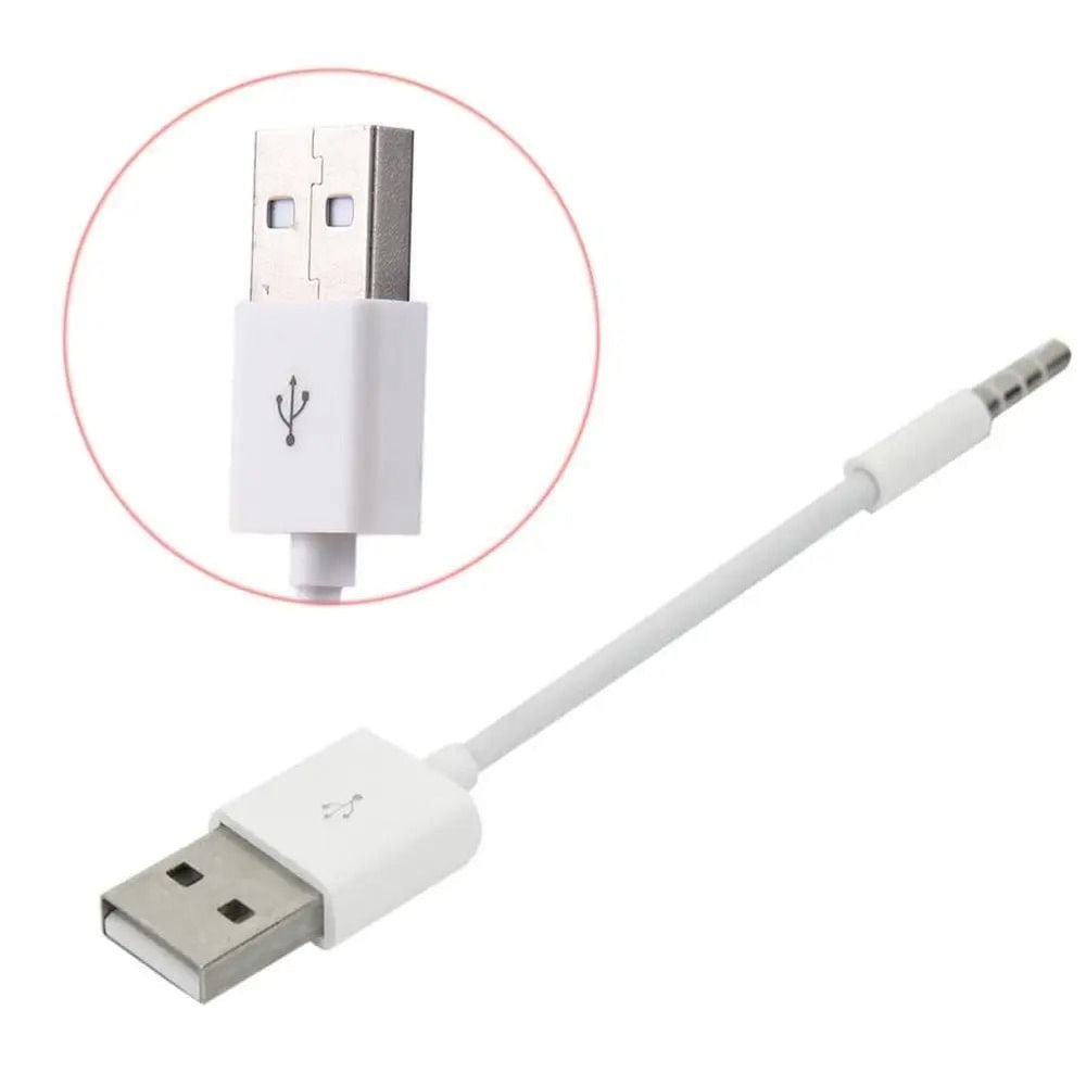 IPod Shuffle Charger Cable 35mm USB Sync Audio Data Cable For 3rd And 4th Gen 3