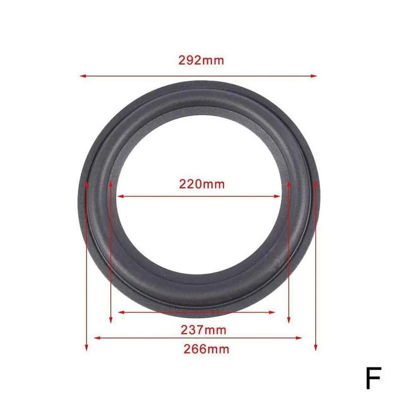 Rubber Speaker Surround Repair Edge Suspension Ring For 4 To 12 Inch Speakers 6