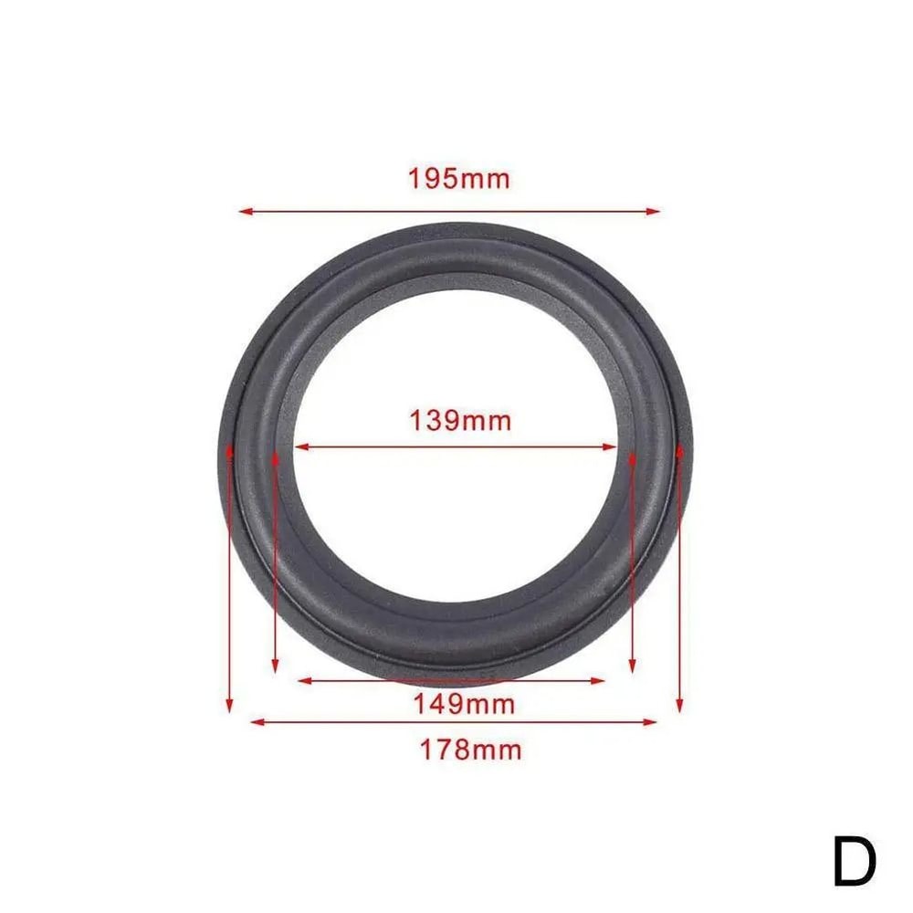 Rubber Speaker Surround Repair Edge Suspension Ring For 4 To 12 Inch Speakers 4