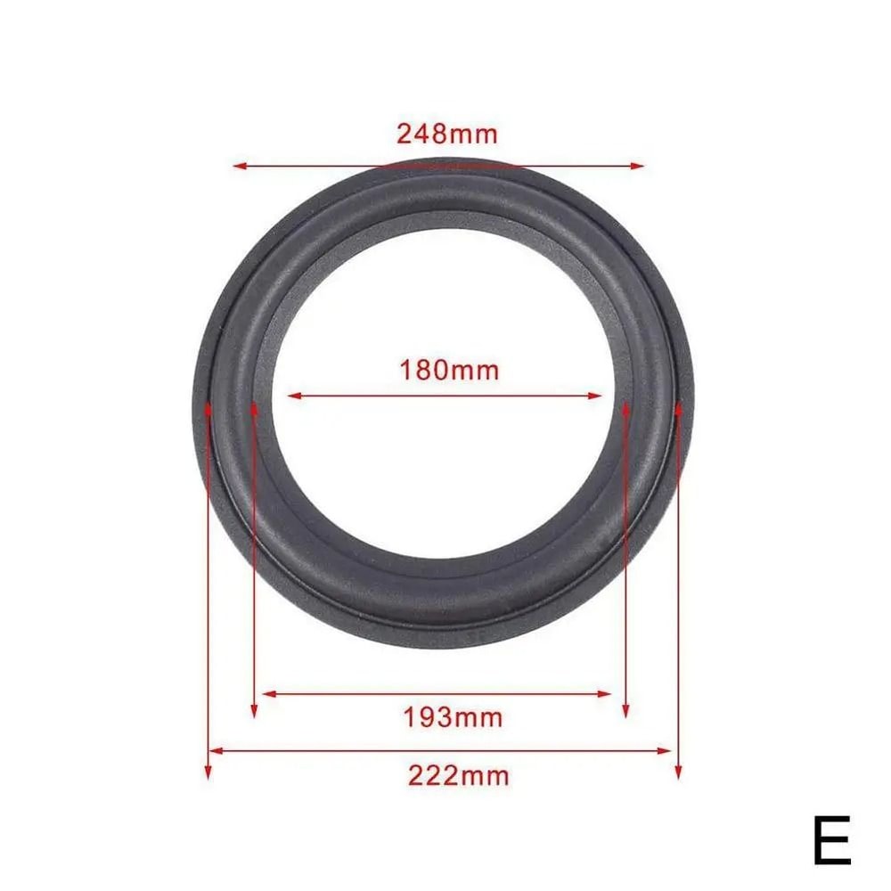 Rubber Speaker Surround Repair Edge Suspension Ring For 4 To 12 Inch Speakers 5