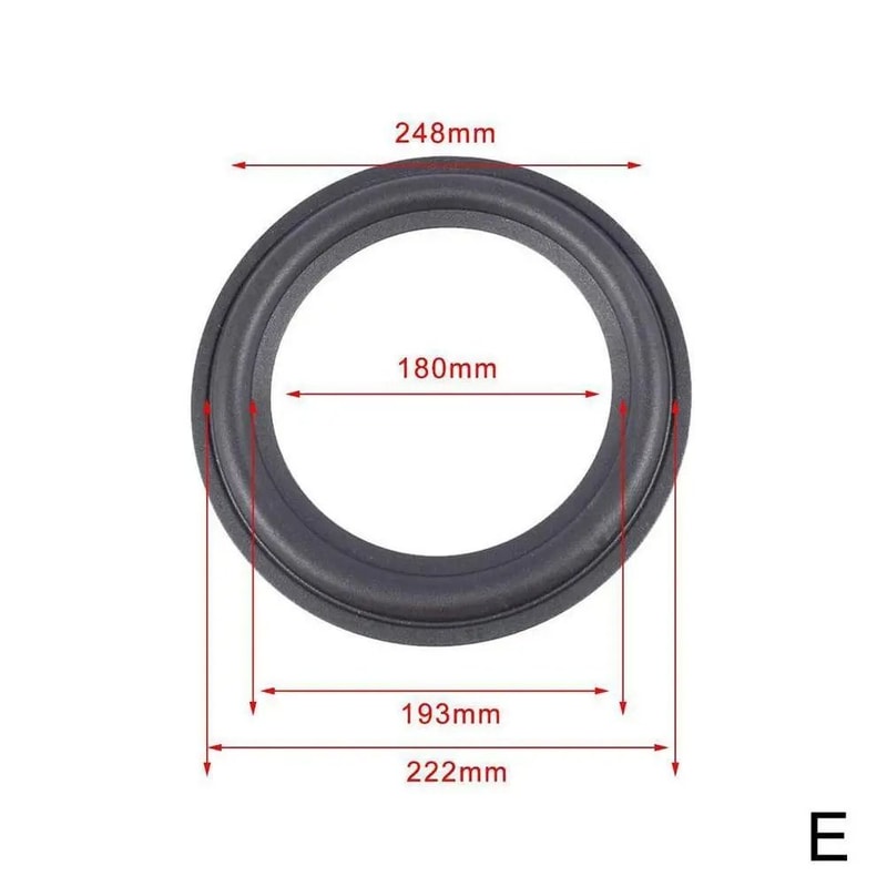 Rubber Speaker Surround Repair Edge Suspension Ring For 4 To 12 Inch Speakers 5