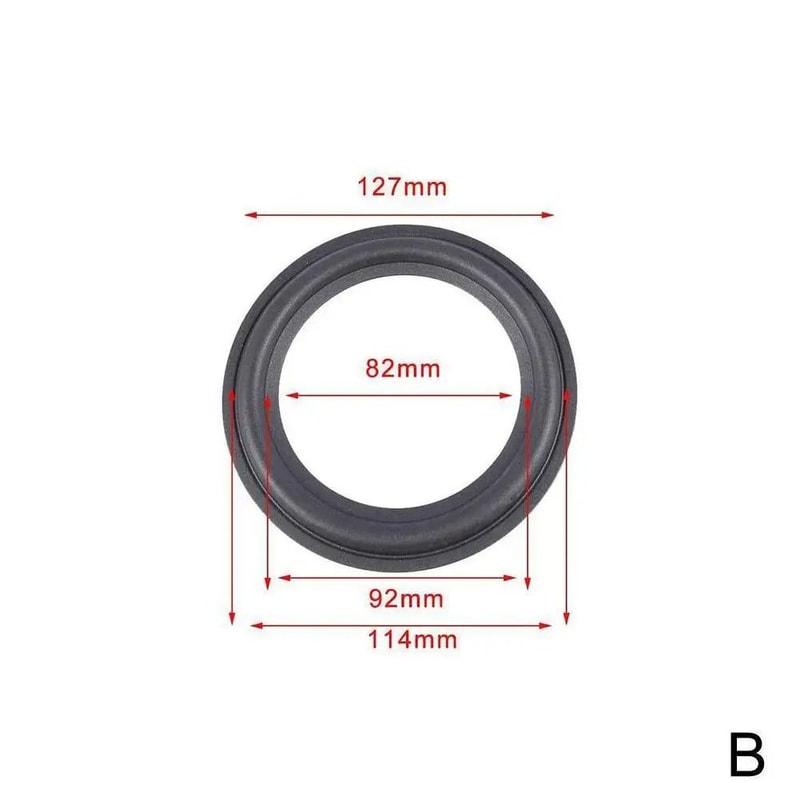 Rubber Speaker Surround Repair Edge Suspension Ring For 4 To 12 Inch Speakers 2